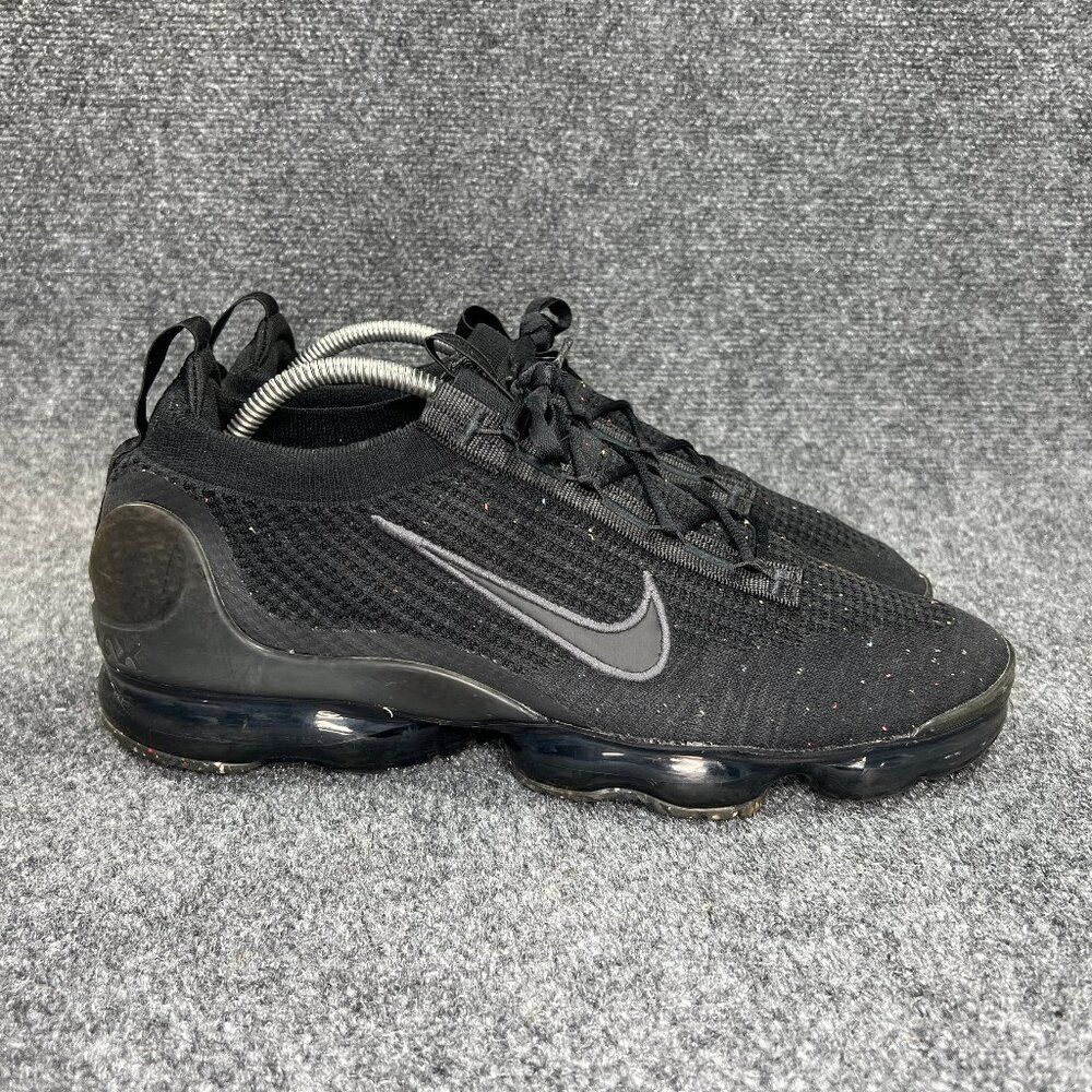 Nike Vapormax 2021 Flyknit Running Shoes Men's Size 12 Black Anthracite Athletic